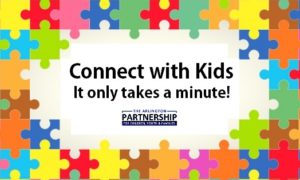 Connect With Kids logo "It only takes a minute"