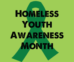 Homeless Youth Awareness Month Logo