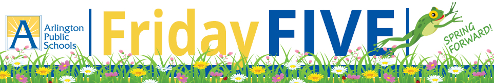 FridayFive logo - spring break