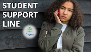 student support line from cigna