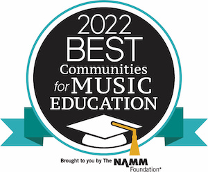 2022 best communities for music education graphic