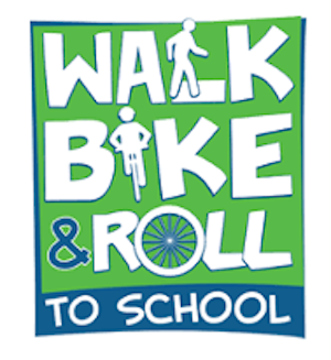 walk bike and role to school graphic