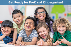 get ready for pre-k and kindergarten graphic